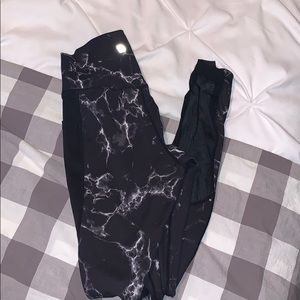 Buffbunny black marble leggings